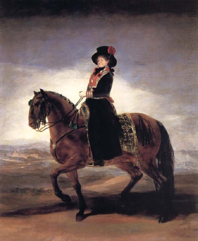 Maria Luisa on Horseback, Francisco Goya